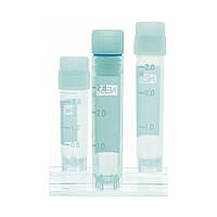 Кріопробірка 3 мл з внутрішньою гвинтовою кришкою та стійкою базою, стерильна (50 шт/уп)