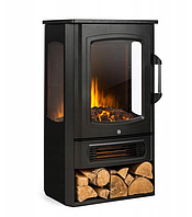 Електричний стоячий камін Klarstein з функцією обігріву чорний 2000 Вт 445 x 745 x 330 см