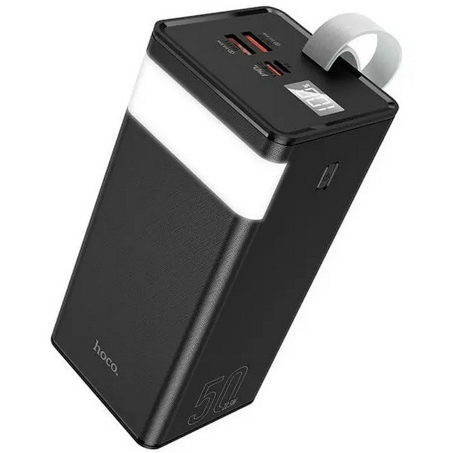 Повербанк УМБ Power Bank HOCO Powermaster J86A 50000mAh з функцією настільної лампи, чорне (N019502)