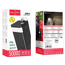 Повербанк УМБ Power Bank HOCO Powermaster J86A 50000mAh з функцією настільної лампи, чорне (N019502), фото 4