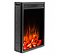 Вбудований камін з функцією обігріву Aflamo чорний 1800 Вт 45 x 61 x 20 см, фото 2
