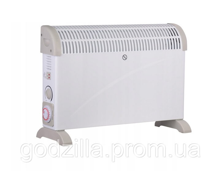 Обігрівач конвектор Malatec Електричний обігрівач 2кВт Термостат 2000 Вт білий, фото 1