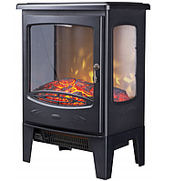 Електричний стоячий камін з функцією обігріву Skiva чорний 1800 Вт 39 х 54 х 26 см