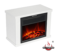 Електричний стоячий камін з функцією обігріву El Fuego білий 1200 Вт 34 х 25 х 17 см