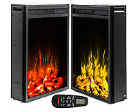 Вбудований камін з функцією обігріву Aflamo чорний 1800 Вт 45 x 61 x 20 см