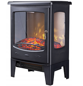Електричний стоячий камін з функцією обігріву Skiva чорний 1800 Вт 39 х 54 х 26 см