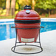 Керамічний вугільний гриль Kamado Joe Jr. Red, фото 6