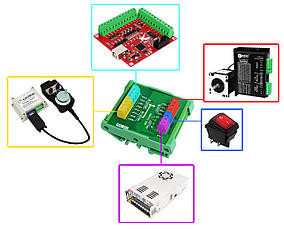 Двоканальний перемикач джерела вхідних сигналів драйвера DSL-2T1, плата керування сигналами, фото 3