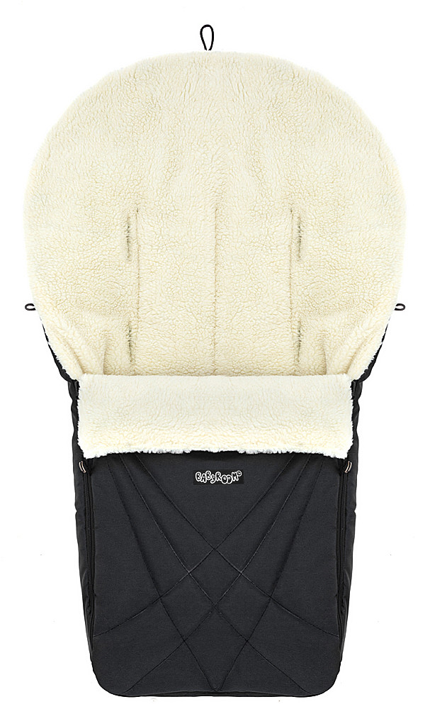 Зимний конверт Babyroom Wool N-8 black черный