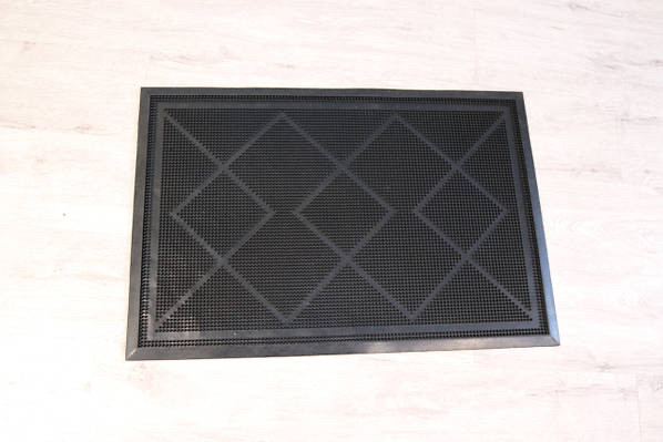 Килимок придверний гумовий Ромб 80*120