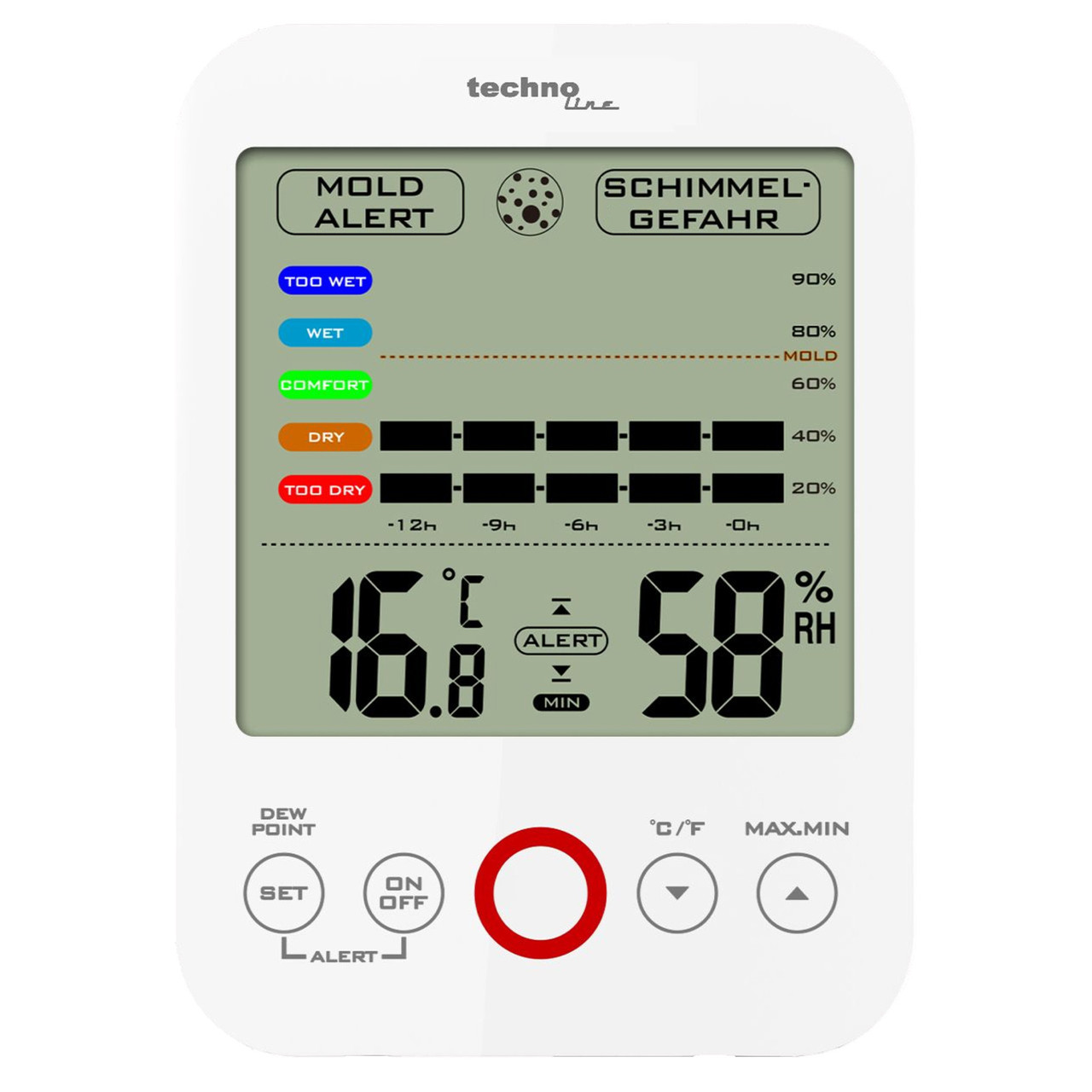 Термогігрометр Technoline WS9422 White (WS9422), фото 1