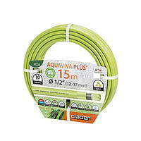 Claber Шланг поливальний 1/2", 15м Aquaviva Plus, салатовий