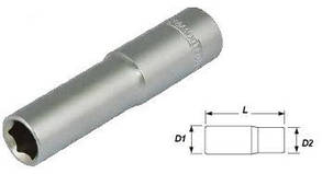 Whirlpower Головка 8мм 1/4" 6гр подовжена