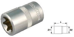 Whirlpower Головка Е-4 1/4" (внутр. зірочка)