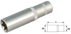 Whirlpower Головка Е-4 1/4" (внутр. зірочка) подовжена