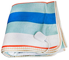 Електропростирадло Electric Blanket односпальне 50w 145х64 байка (малюнок смуги), фото 5