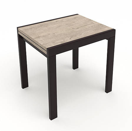 Кухонний стіл трансформер Слайдер дерево + ДСП Fusion Furniture, колір Венге / Дуб шервуд, фото 1