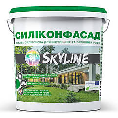 Фарба фасадна силіконова Силіконфасад з ефектом лотоса SkyLine 4200 г Білий, 7443777 — 388