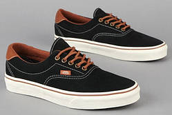 Кеди чоловічі Vans Era 59 Black "Чорні з коричневим" р. 7,5-10,5 (40-44)