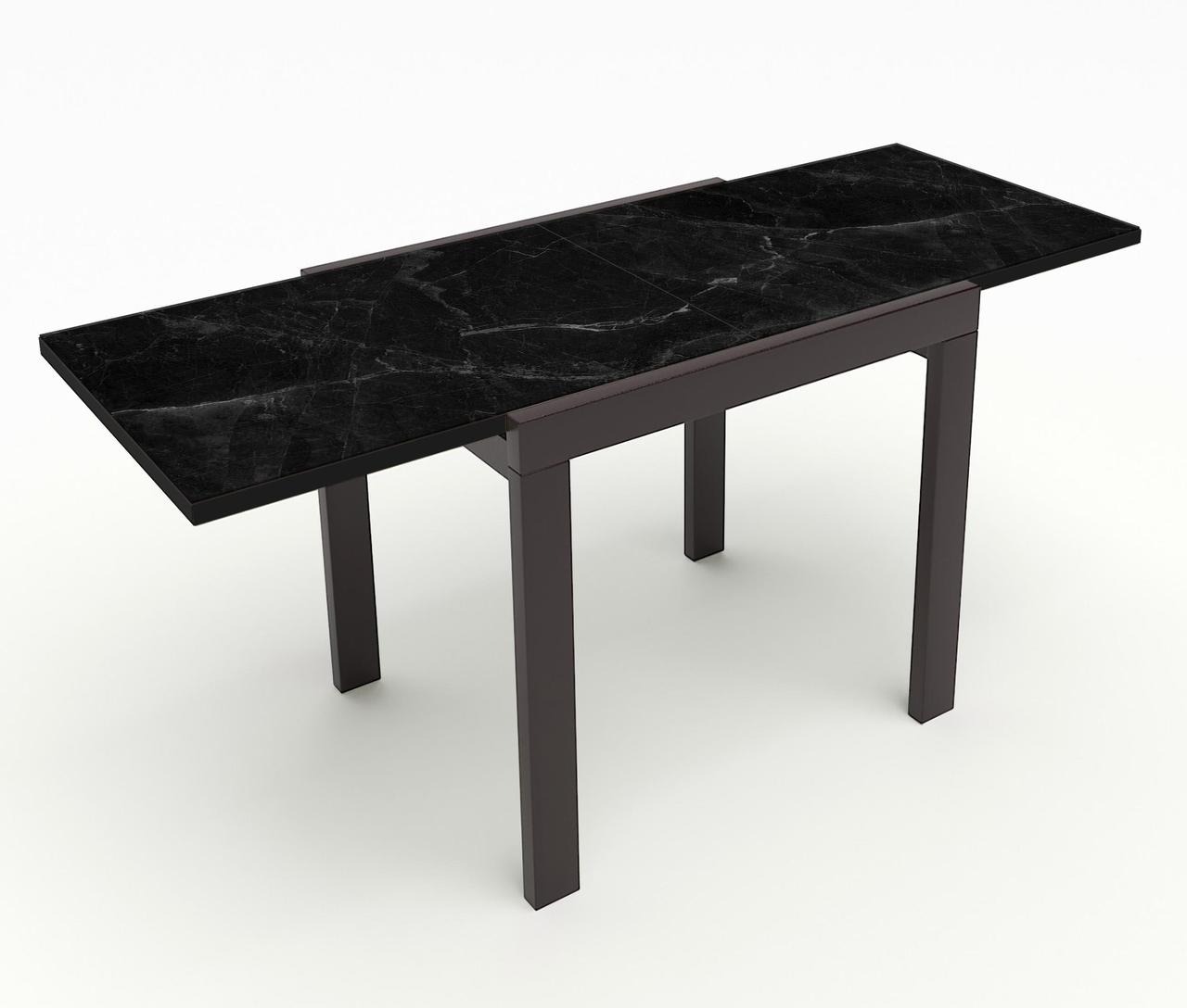 Скляний стіл на кухню Слайдер + скло Fusion Furniture, колір венге/ скло  УФ 15 263  100(200)х82х76