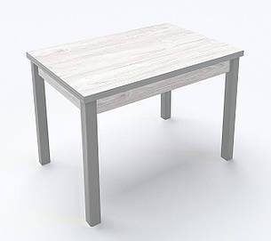 Стіл на кухню розкладний Марсель Fusion Furniture, колір сірий/ Аляска  110(+35+35)х75х77, фото 2
