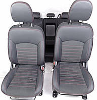 Сидіння Mitsubishi ASX 1 (2019-наше час) 3-й рестайлінг алькантара червона строчка, підігрів 1 ряд, SRS 1