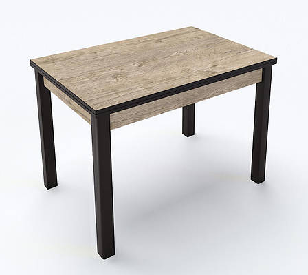 Стіл обідній розкладний Марсель Fusion Furniture, колір ніг венге /стільниця Дуб шервуд, фото 1