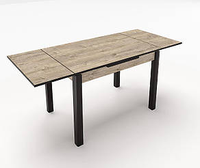 Стіл обідній розкладний Марсель Fusion Furniture, колір ніг венге    /стільниця Дуб сонома, фото 2