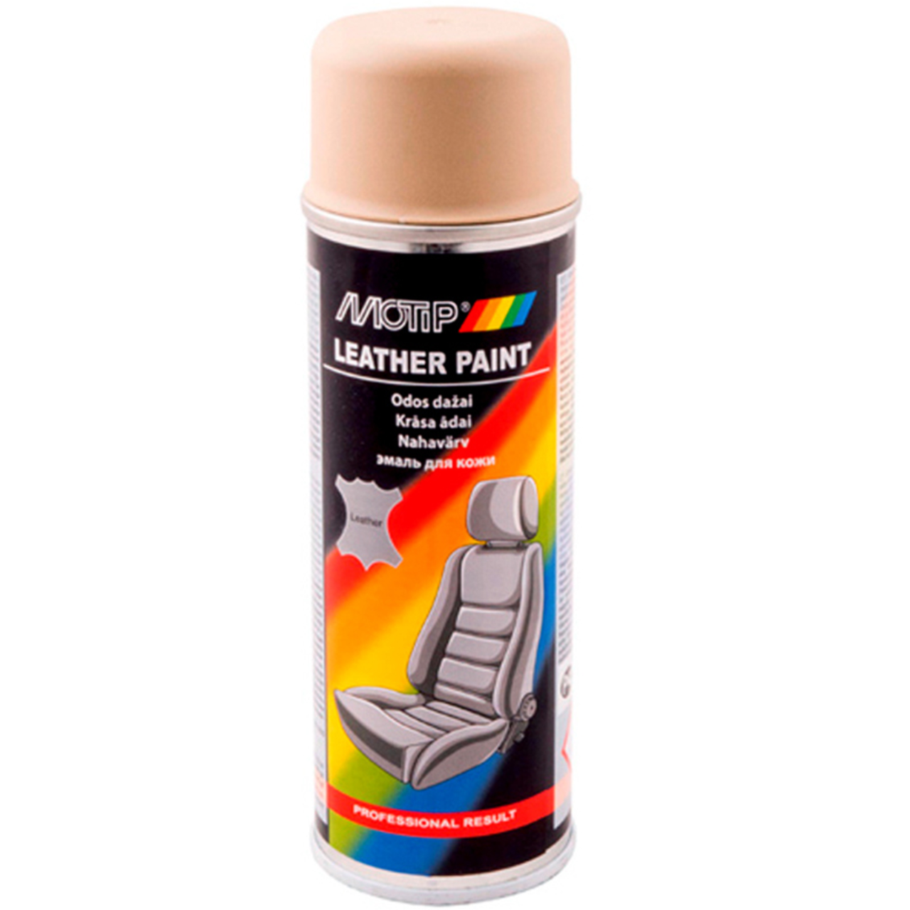 Фарба (емаль) для фарбування шкіри Motip Leather Paint, 200 мл Аерозоль Бежевий