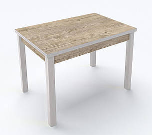 Стіл обідній розкладний Марсель Fusion Furniture, колір ніг білий /стільниця Дуб шервуд, фото 1