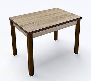 Стіл обідній розкладний Марсель Fusion Furniture, колір ніг горіх /стільниця Дуб сонома, фото 1