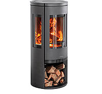 Круглая печь камин три стекла Color Stove G3 GREY STEEL