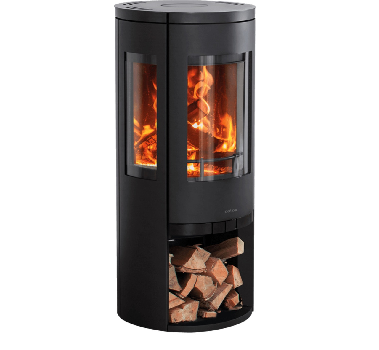 Піч дров'яна кругла Color Stove G3 BLACK STEEL