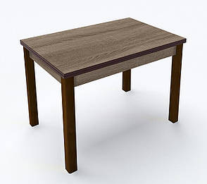 Стіл обідній розкладний Марсель Fusion Furniture, колір ніг горіх /стільниця Дуб сонома трюфель, фото 1