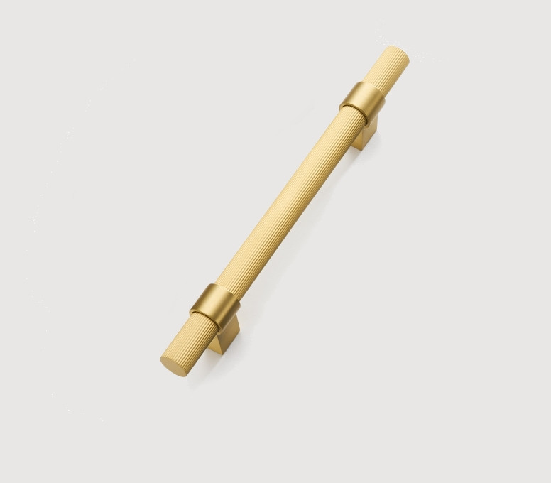 Ручка скоба рейлінг модерн RL-3138-128 GM матове золото 128 мм.