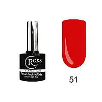 Камуфлирующая база РОКС rubber base French ROKS 8ml. Кораллово-красный