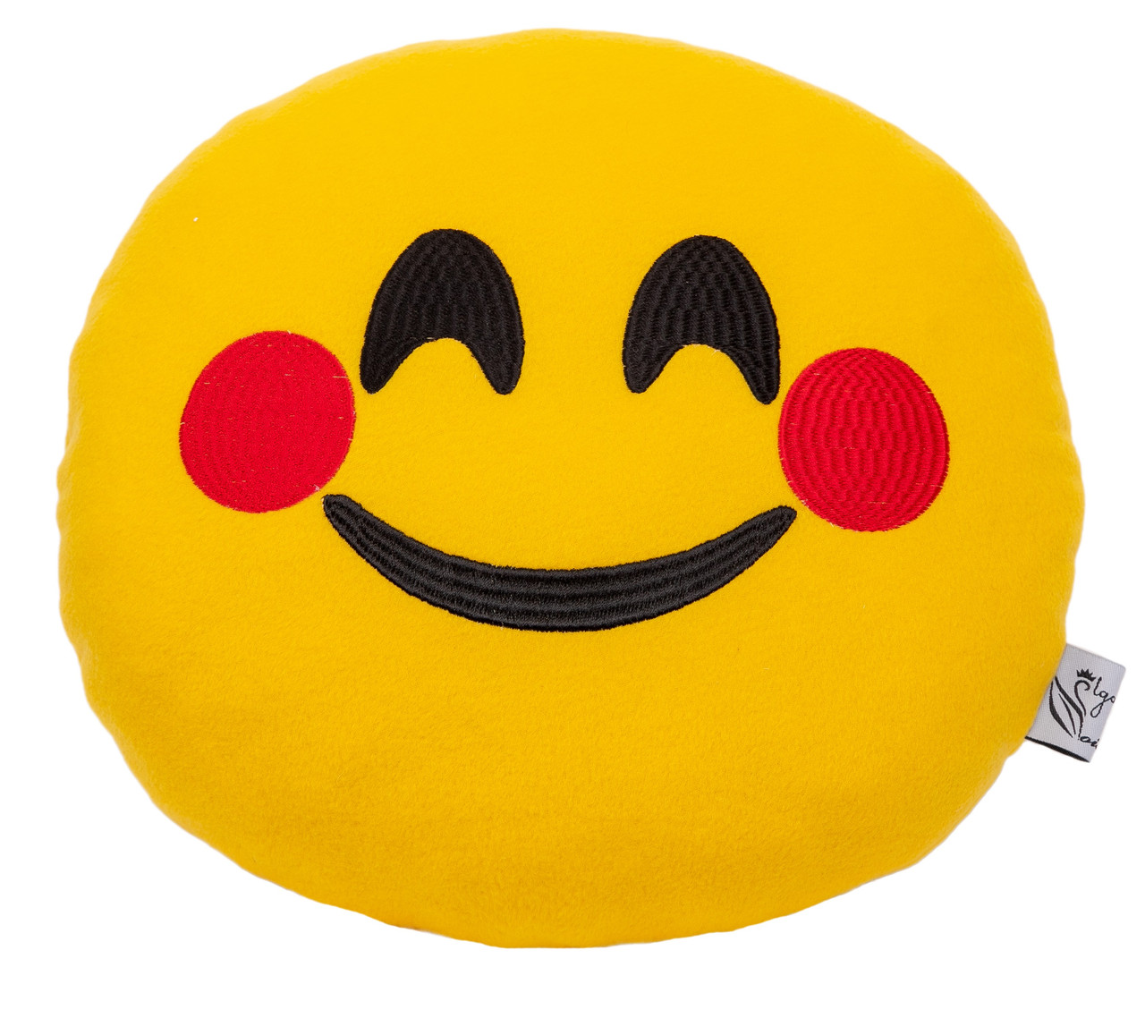 Подушка в подарунок декоративна м'яка іграшка смайлик Сором'язливий Emoji дитині дівчині хлопцю в машину