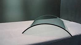 Гнуте скло 1 м.кв. радіус від 1200 тоноване графіт