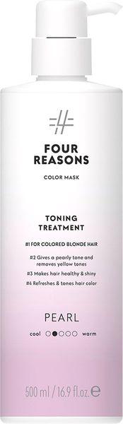 Тонувальна маска для волосся FourReasons Color Mask Toning Treatment Pearl Перли 500 мл