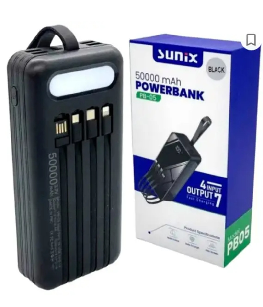 Портативна мобільна батарея Power bank Original 50000mAh, фото 1