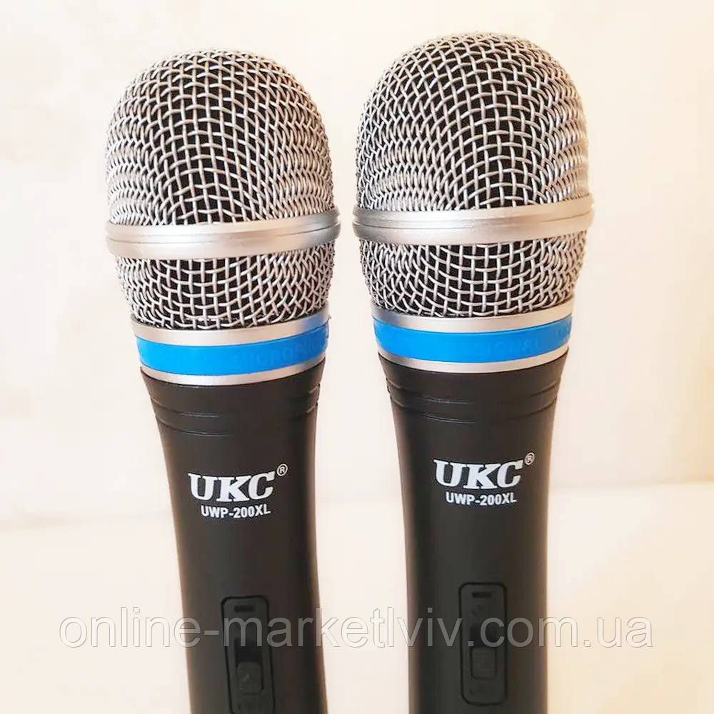 Профессиональный караоке микрофон UKC DM UWP-200 XL / Вокальный микрофон / Радиосистема для караоке - фото 7 - id-p1680961827