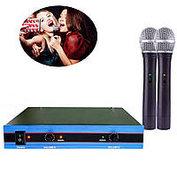 Профессиональный караоке микрофон UKC DM UWP-200 XL / Вокальный микрофон / Радиосистема для караоке