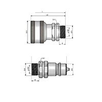 Муфта разрывная, гидравлическая (БРС) S24 М20х1,5 ISO 5675