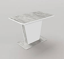 Стіл обідній розкладний Атлант Fusion Furniture, колір Урбан лайт/ білий, фото 4