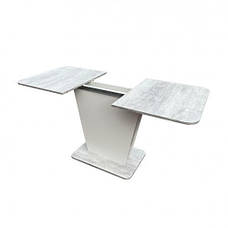 Стіл обідній розкладний Атлант Fusion Furniture, колір Урбан лайт/ білий, фото 3