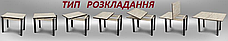Стіл розкладний для маленької кухні Ажур Fusion Furniture, колір венге / дуб сонома трюфель, фото 5
