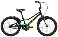Велосипед детский 20" Pride Flash 2022, черный, для мальчика/девочки на 5-8 лет, рост 102-130 см