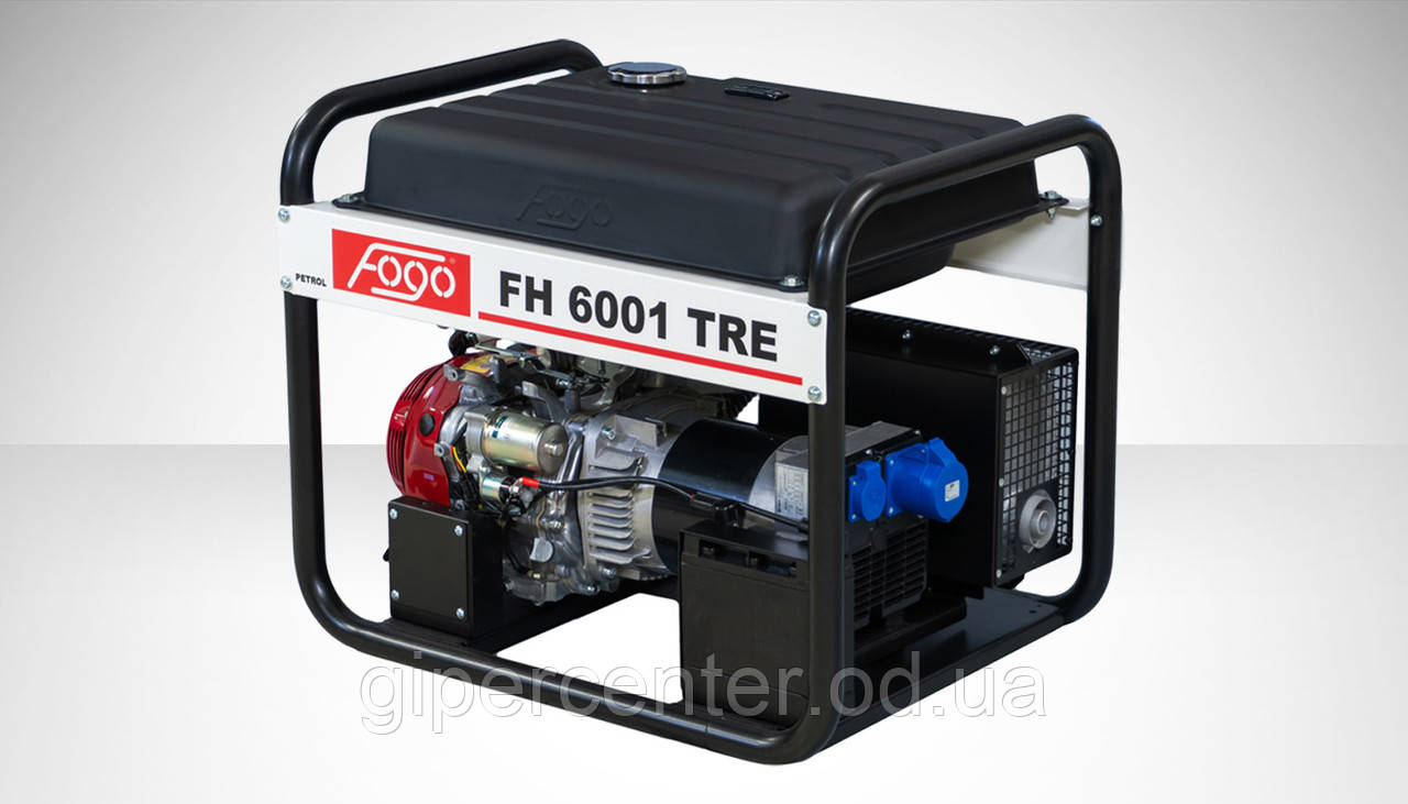 FOGO Генераторна установка FH6001TRE 1ф-5,6кВт, двиг.Honda, бак-45л, ел.старт, стаб.напруги