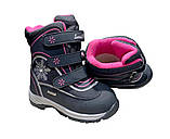 Дитячі зимові ортопедичні термо черевики чоботи на хутрі для дівчинки Sursil Ortho чорний розміри 24-29, фото 2