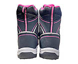 Дитячі зимові ортопедичні термо черевики чоботи на хутрі для дівчинки Sursil Ortho чорний розміри 24-29, фото 3